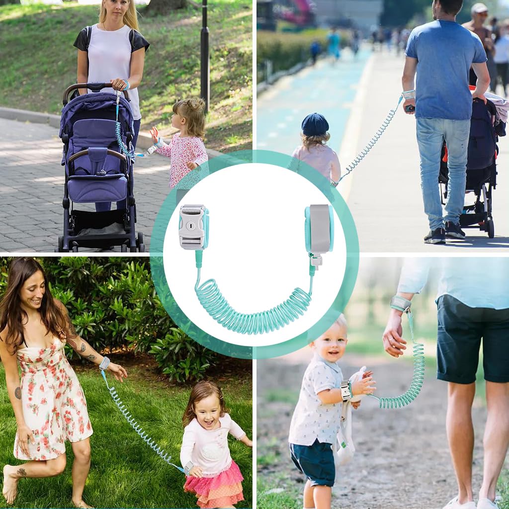 SNOWIE SOFT Anti Lost Wrist Link, Toddler Walking Leash with Anti-open Lock, 360 Degree Swivel Wrist Design Elastic 6.6ft Child Wrist Leash, Kids Leash for Supermarket Mall Airport Amusement Park SNOWIE SOFT Anti Lost Wrist Link, Toddler Walking Leash with Anti-open Lock, 360 Degree Swivel Wrist Design Elastic 6.6ft Child Wrist Leash, Kids Leash for Supermarket Mall Airport Amusement Park